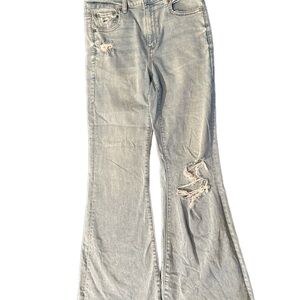 American Eagle Outfitters Light Blue Flare Jeans